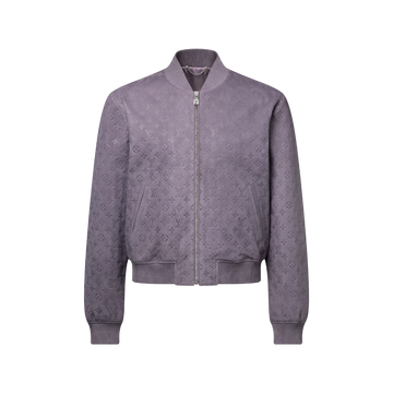 LOUIS VUITTON: Monogram Embossed Nubuck Blouson