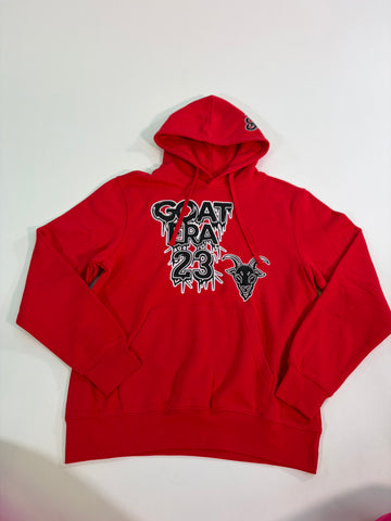 GOAT ERA: RED/BLACK PULL OVER HOODIE