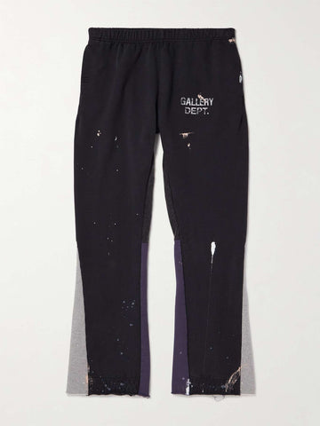 Gallery Dept: Painted Flare Sweat Pants Black