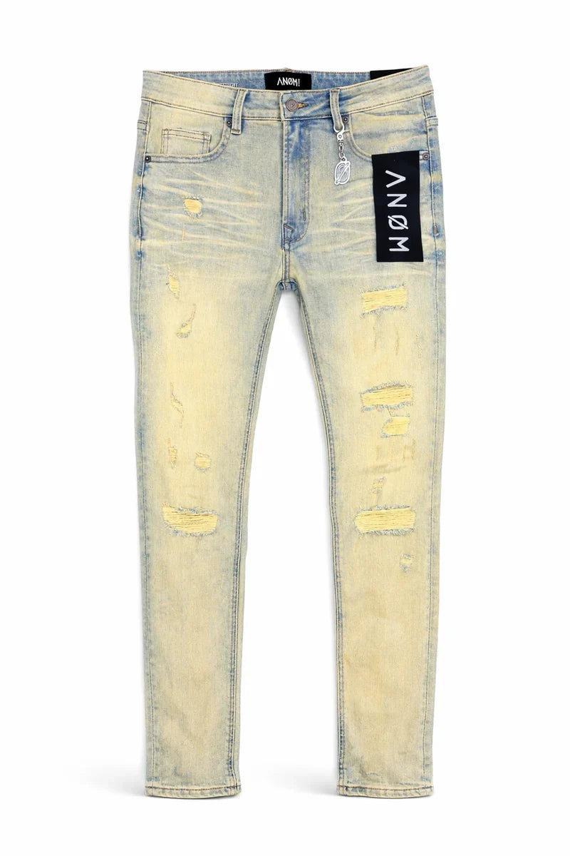 ANOM DENIM: HEAVY VINTAGE BLUE JEAN SKINNY FIT