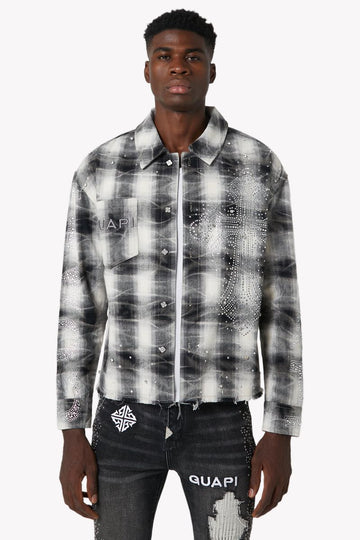 GUAPI : ( Cloud-Grey-Cross-Flannel )