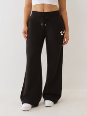 True religion: embroidered cinched sweat pants