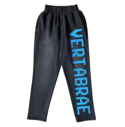 VERTABRAE : BLACK/BLUE JOGGERS