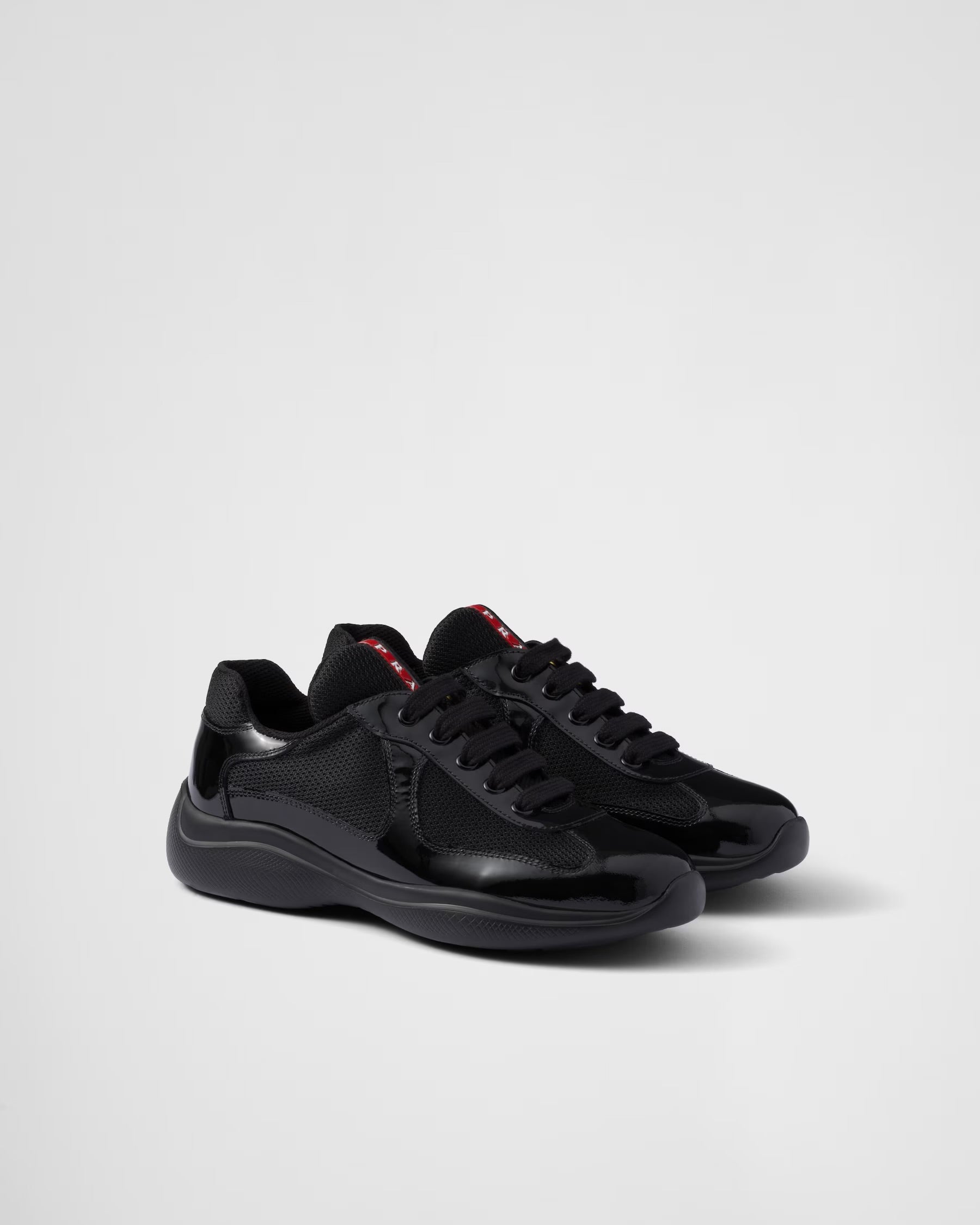 Prada America's Cup Sneakers: Black