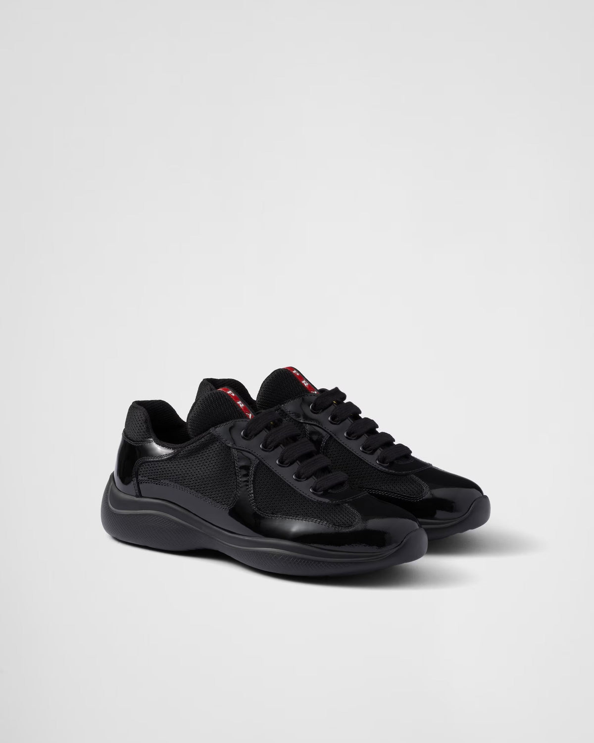 Prada America's Cup Sneakers: Black