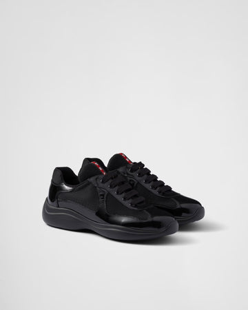 Prada America's Cup Sneakers: Black