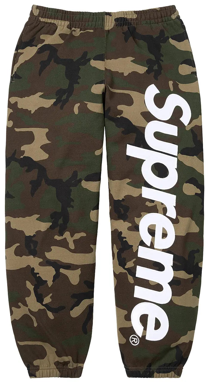 SPM: Satin Appliqué Sweatpant 'Woodland Camo'