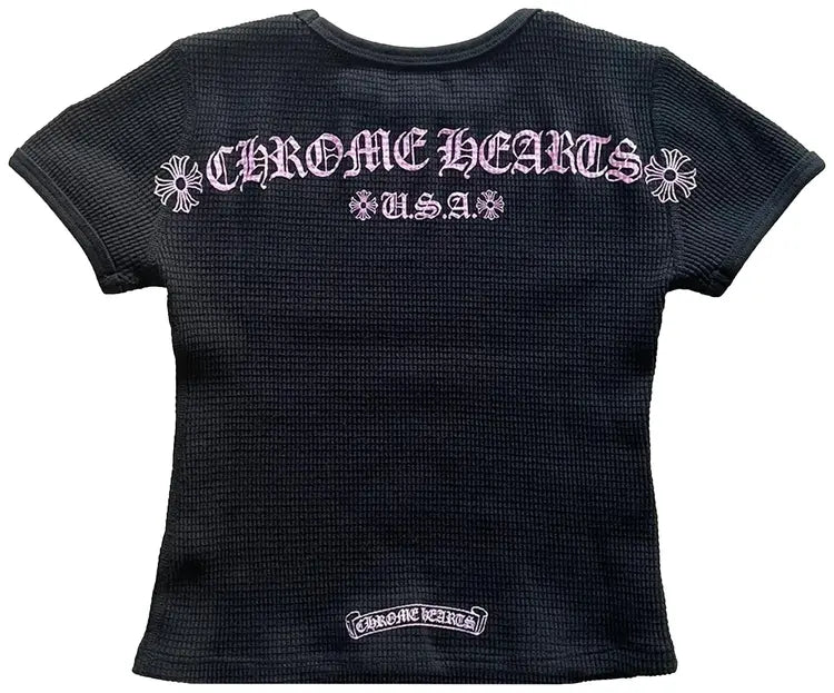 CH x Matty Boy Thermal Short-Sleeve Top 'Black/Pink
