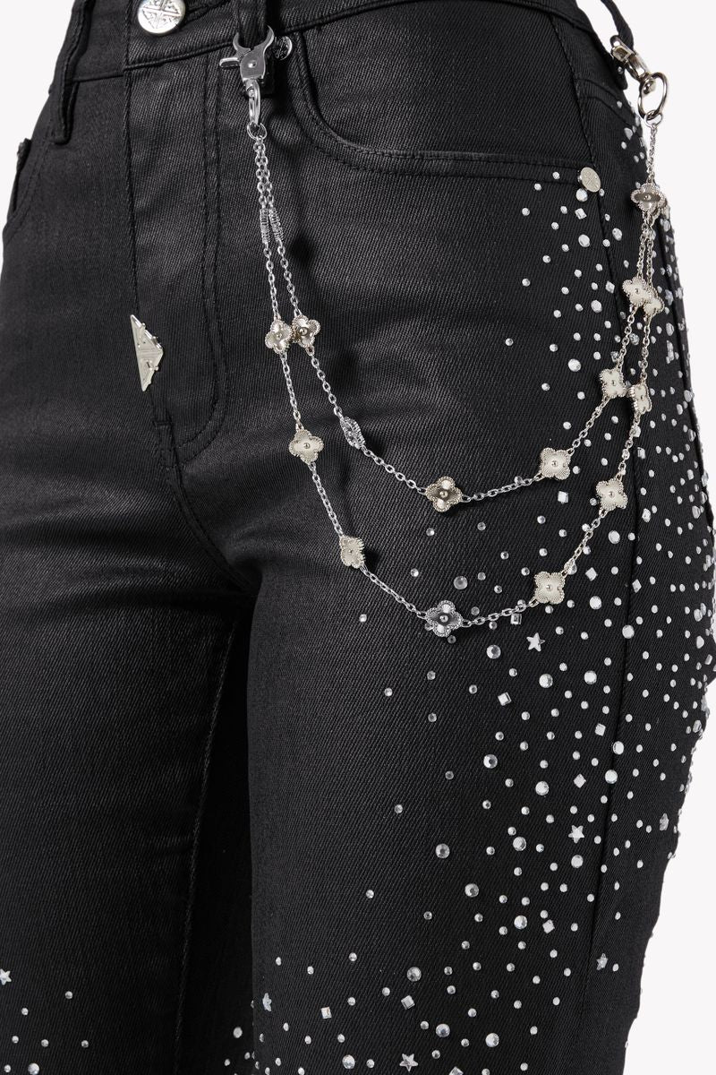 GUAPI : ( Waxed-silver-Dust-Denim)