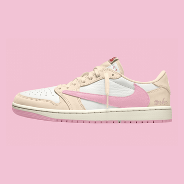 Gradeschool: Travis Scott X Air Jordan 1 Low OG SP ‘Shy Pink’