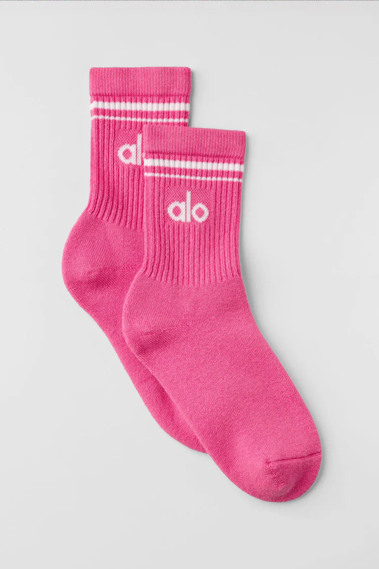 Alo: Yoga Half-Crew Throwback Sock