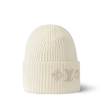 LVT: CREAM HEADLINE BEANIE