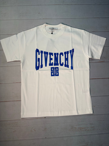 GVY: T-SHIRT WHITE/BLUE