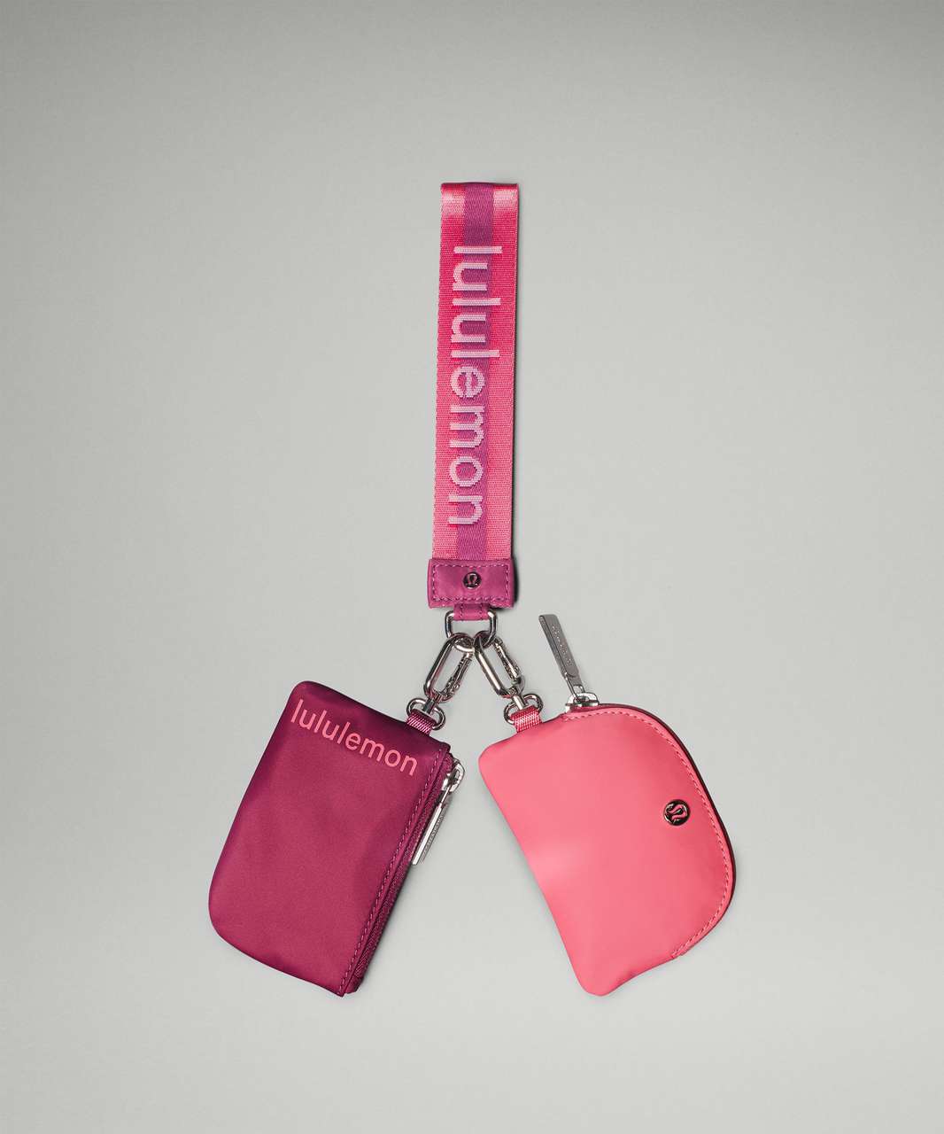 LULULEMON WASHED MAUVE/SAKURA PINK DUAL POUCH