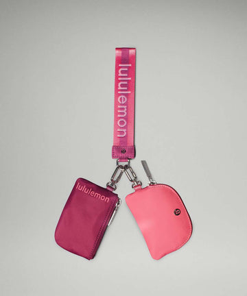 LULULEMON WASHED MAUVE/SAKURA PINK DUAL POUCH