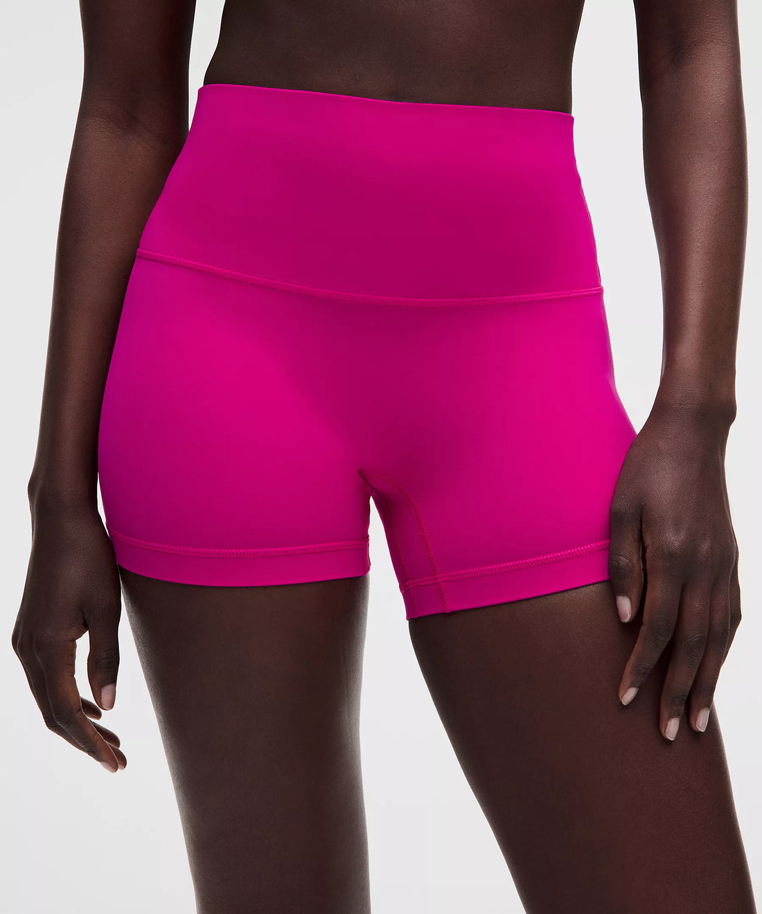 Lulu Lemon: Hot Pink Cropped 4 in Short Set