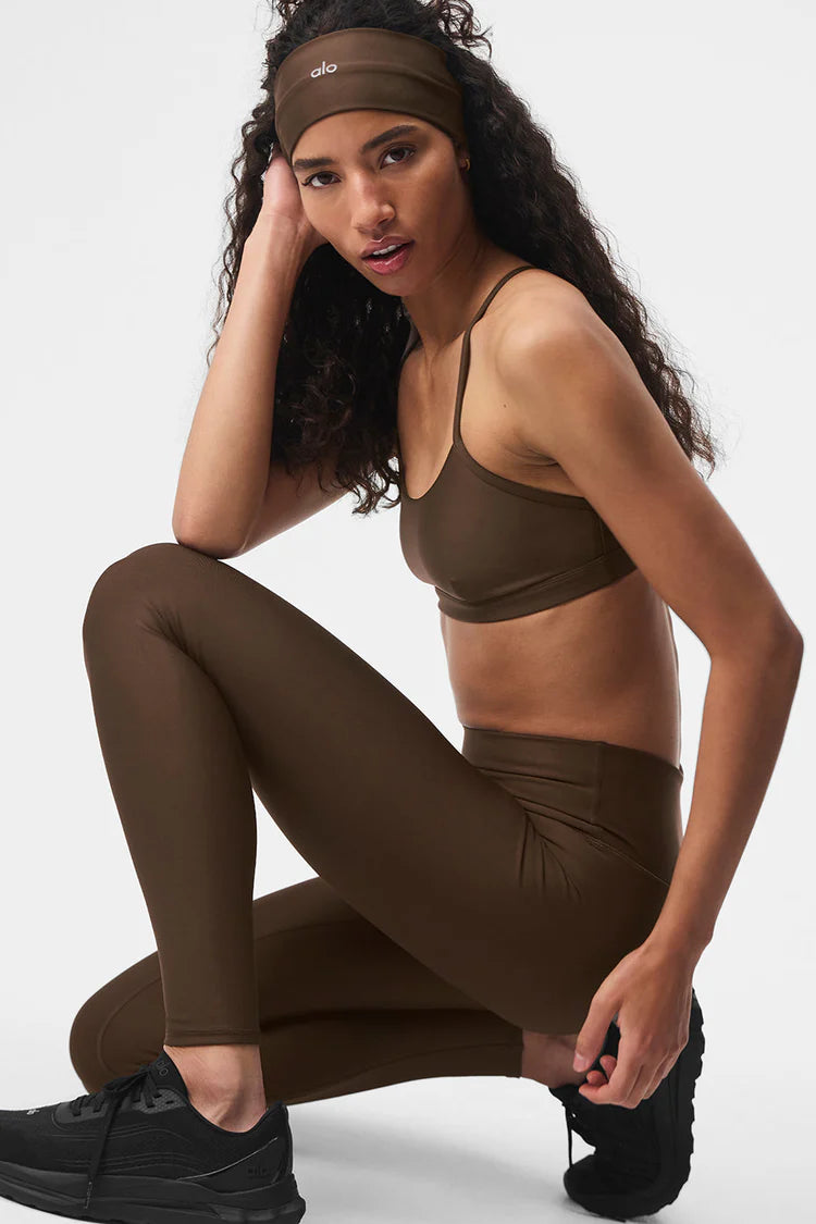 ALO: HIGH WAIST AIRLIFT LEGGINGS SET ESPRESSO