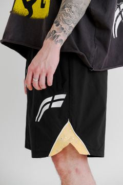 RVS: Black/Yellow "Astral" Shorts