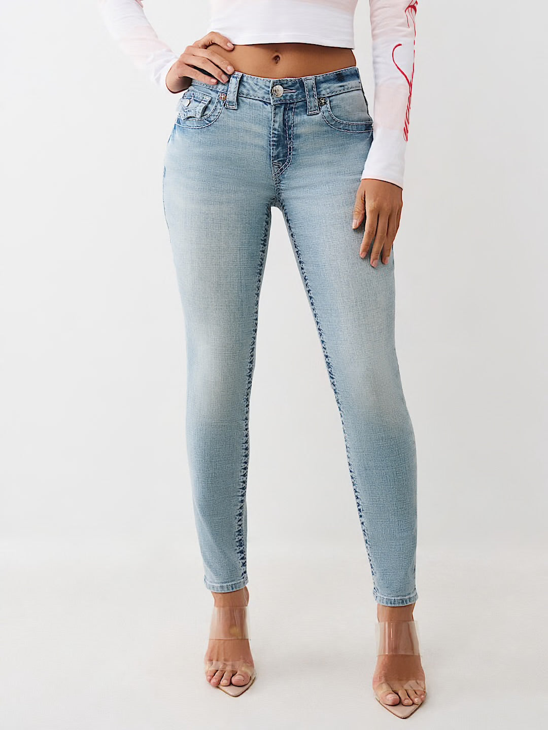 true religion: jennie mr.skinny flap big T jeans