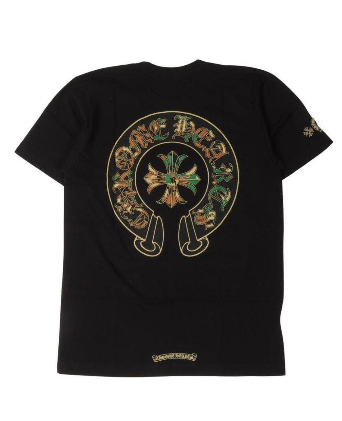 CHROMEHEART:  CAMOFLAUGE CEMETERY CROSS POCKET TEE
