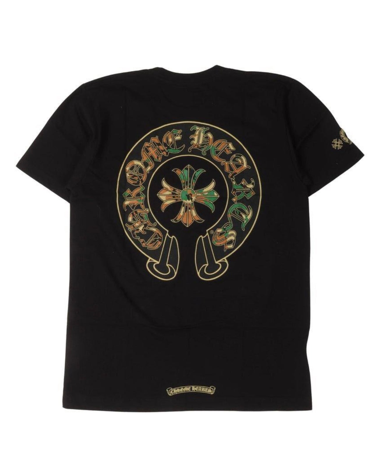 CHROMEHEART:  CAMOFLAUGE CEMETERY CROSS POCKET TEE