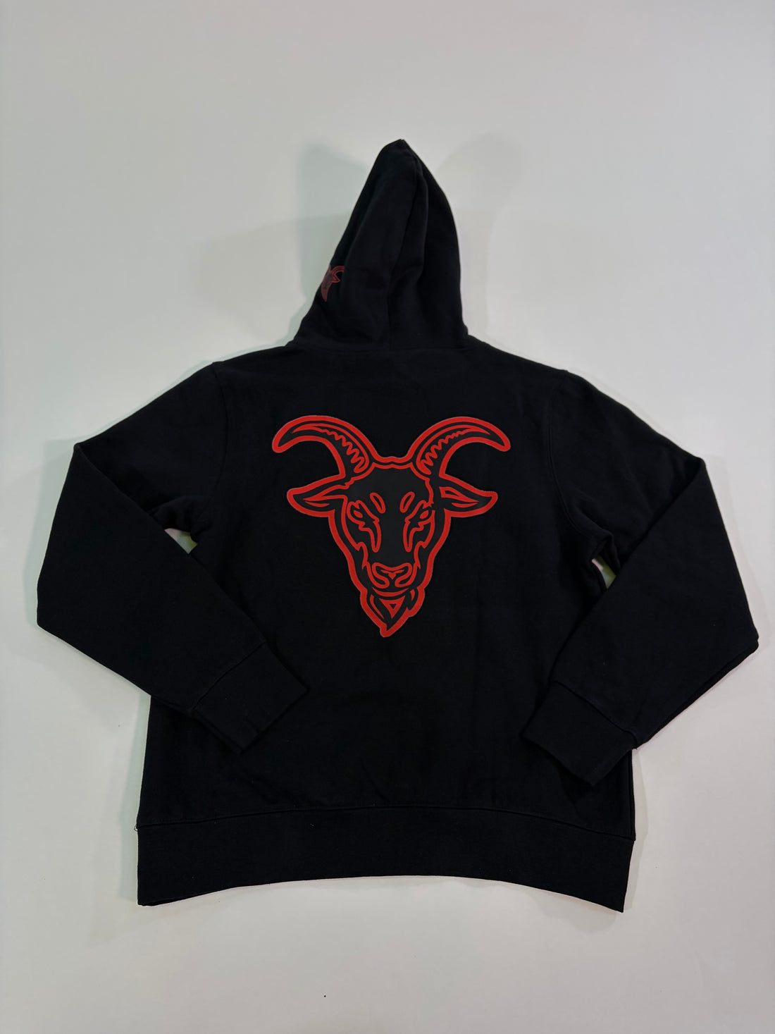 GOAT ERA: BLACK/RED PULL OVER HOODIE