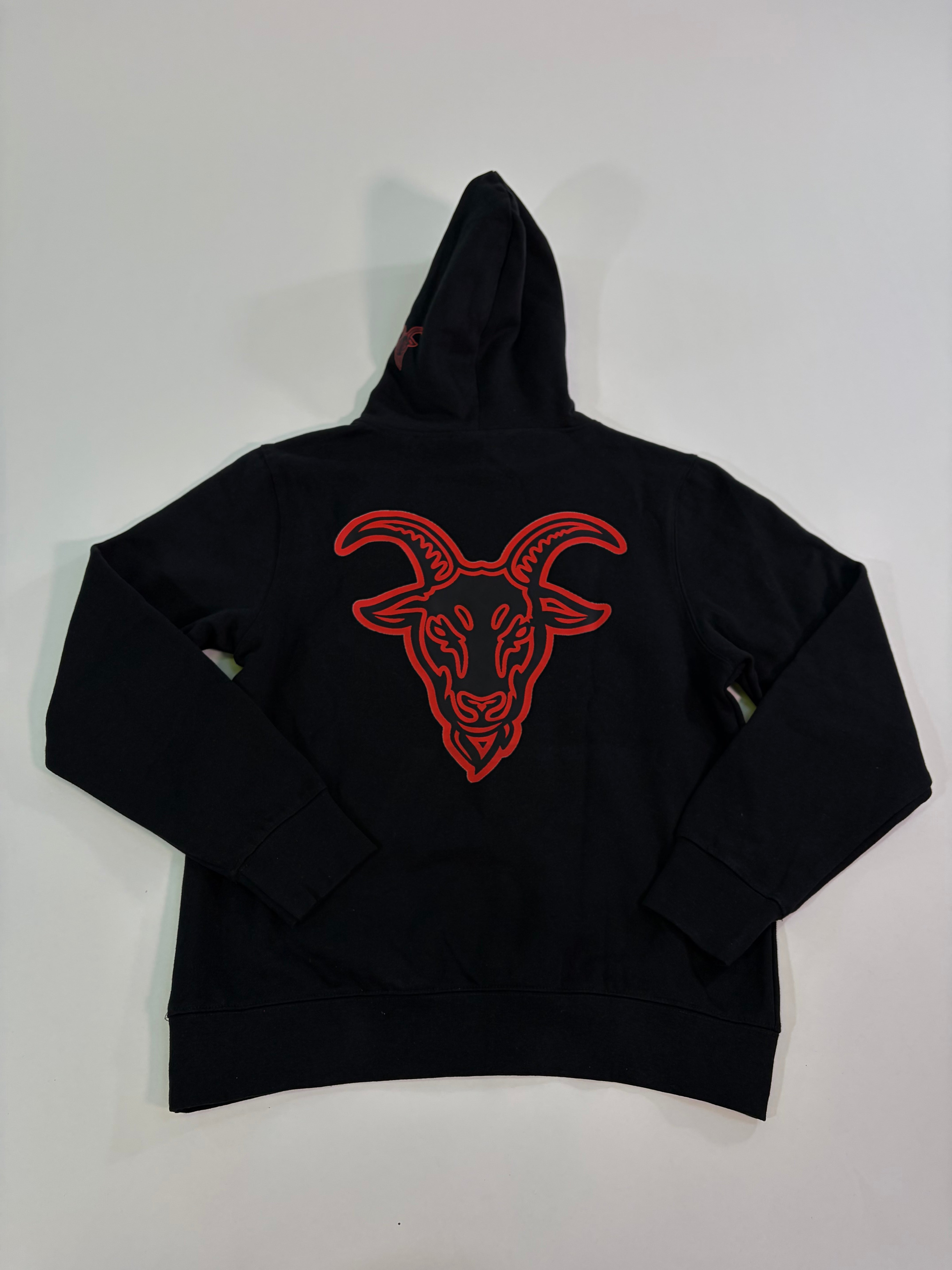 GOAT ERA: BLACK/RED PULL OVER HOODIE