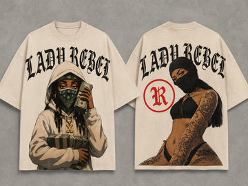 SQ : LADY REBEL : REBEL LIFE TEE