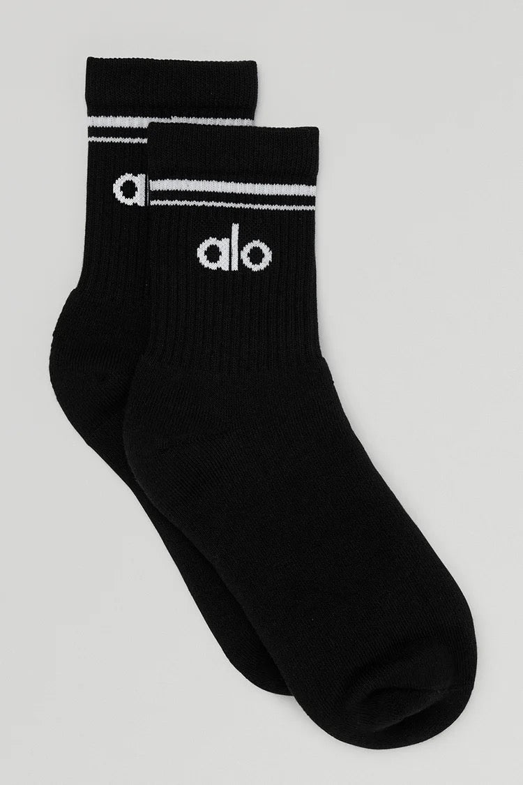 Alo: Yoga Half-Crew Throwback Sock
