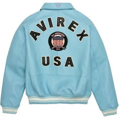 AVIREX : Baby Blue Icon Jacket