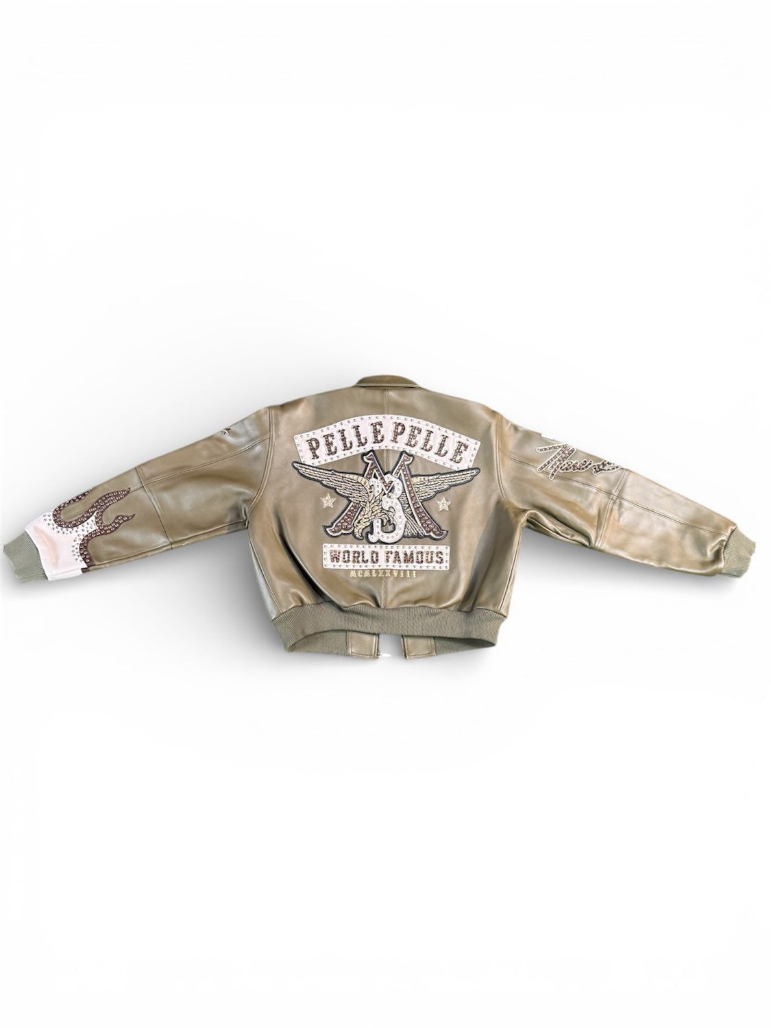 PELLE PELLE: WOMENS CROPPED OLIVE GREEN CROPPED