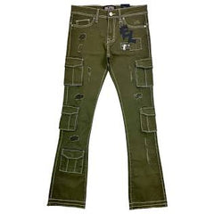 OLIVE GREEN VICIOUS JEANS
