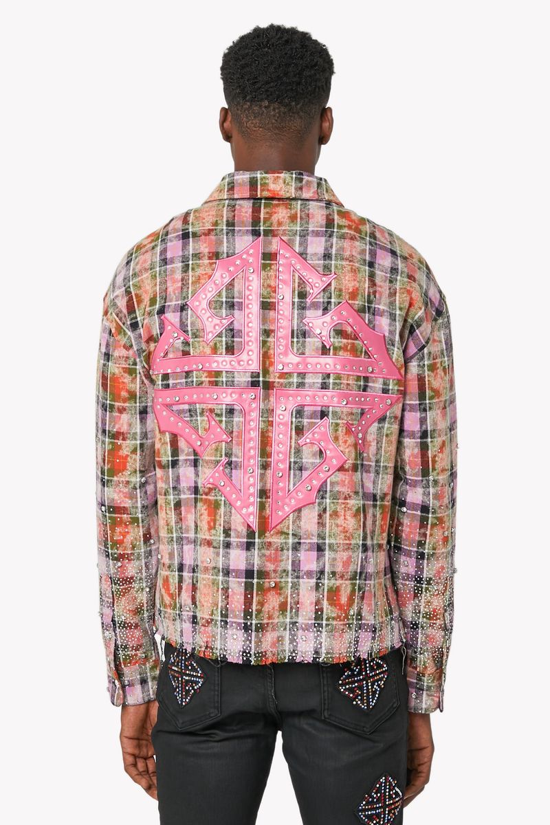 GUAPI : ( Blush-Pink-Rhinestone-Flannel )