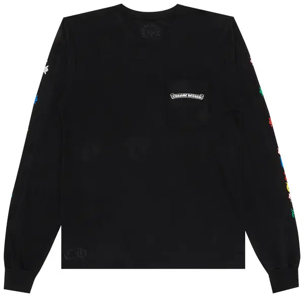 CHROME HEARTS: Black/Multicolor Longsleeve Shirt
