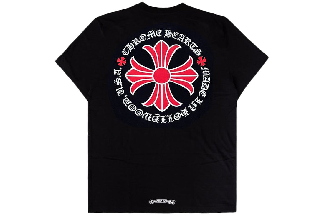 CHROME HEARTS: MADE IN HOLLYWOOD PLU CROSS T SHIRT BLACK