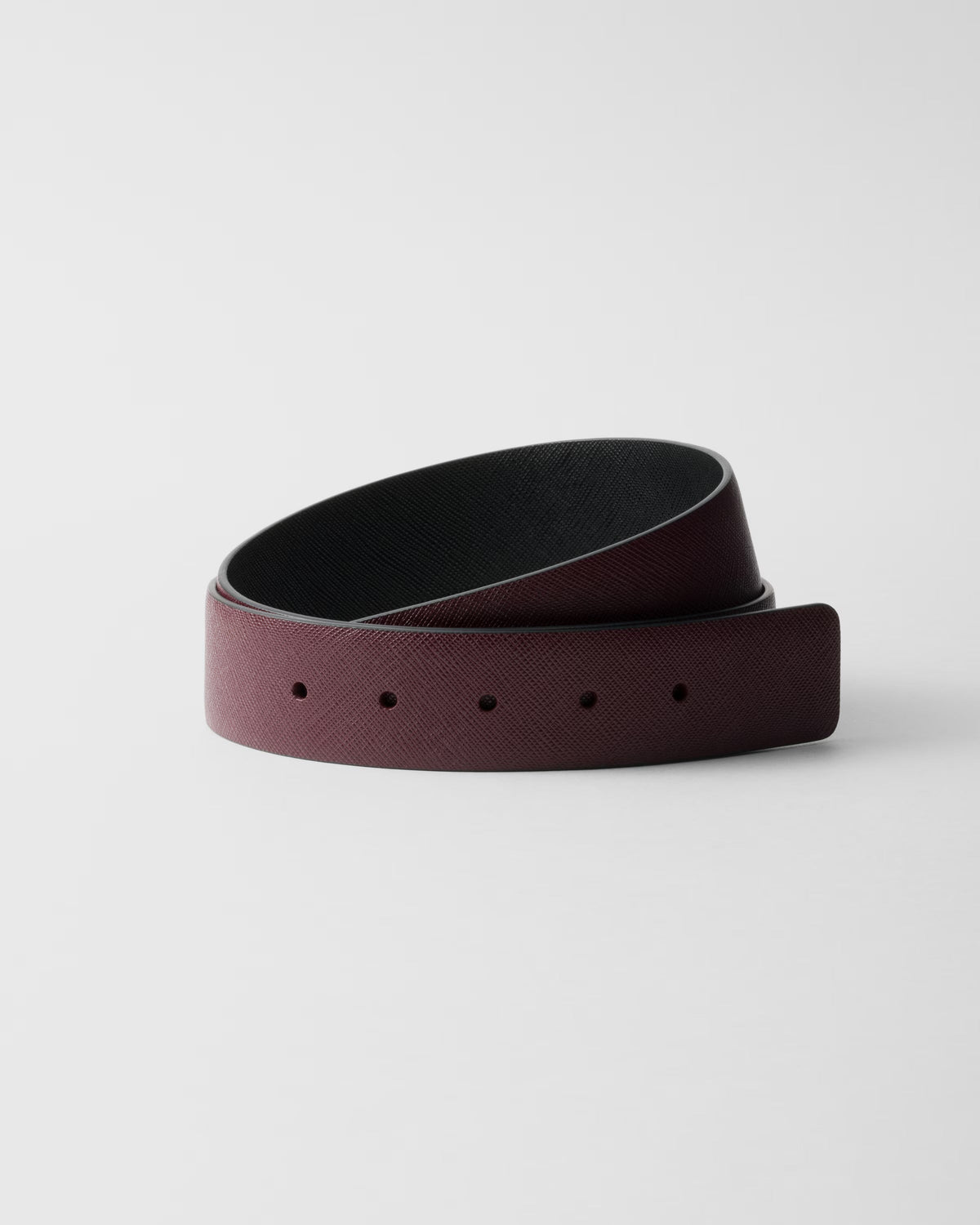 Prada: Reversible Saffiano leather belt strap
