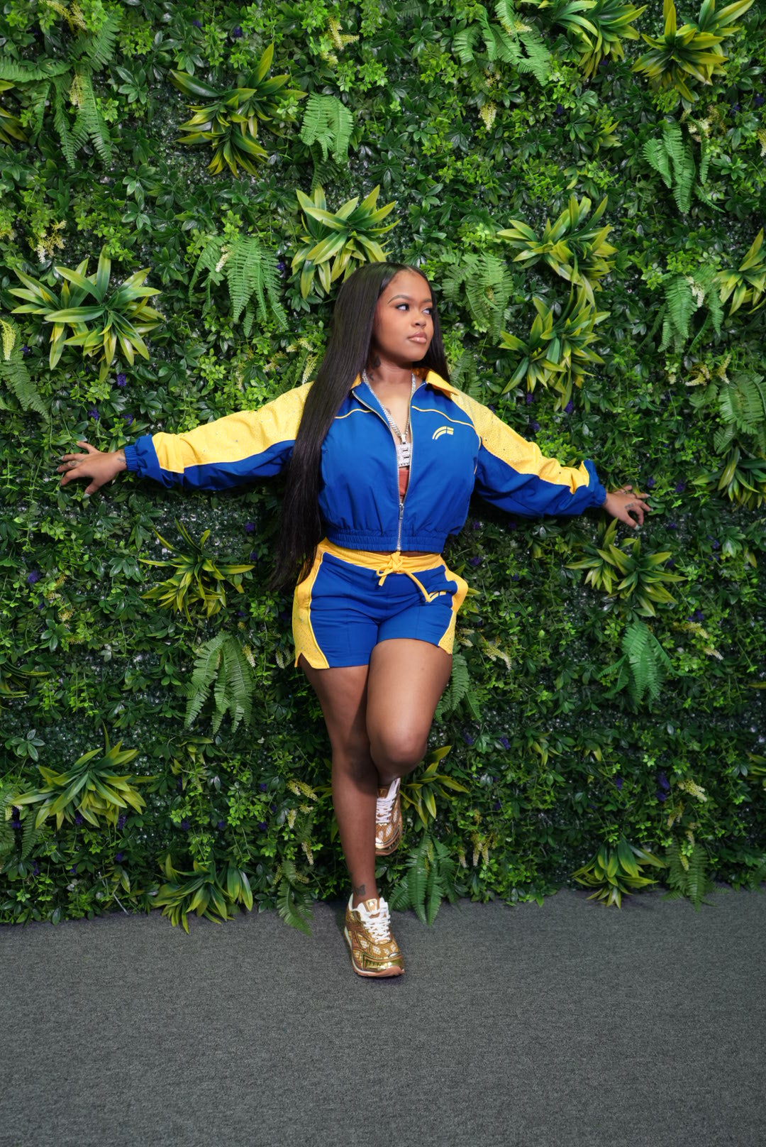BPC X RVS BLUE/YELLOW SHORTS