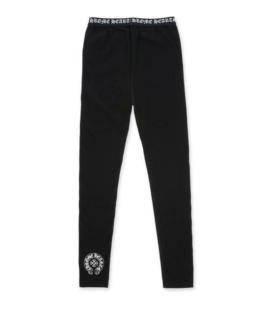 CHROME HEARTS: BLACK LEGGINGS