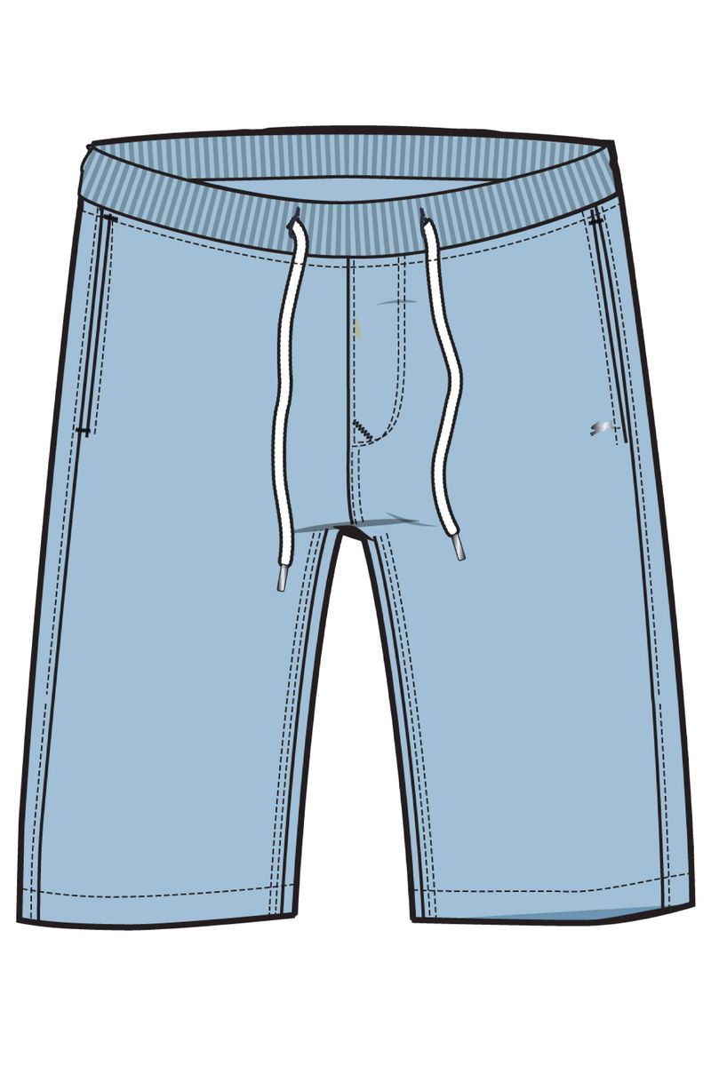 A. TIZIANO CRUISER CASH BLUE SHORTS