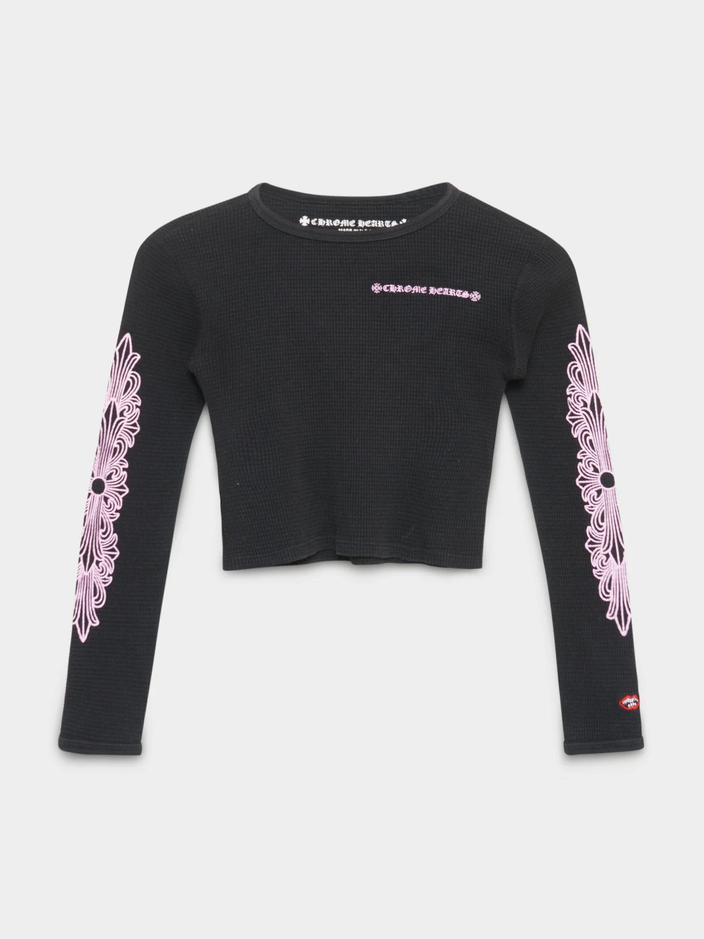 CH: Black/Pink Cropped Longsleeve