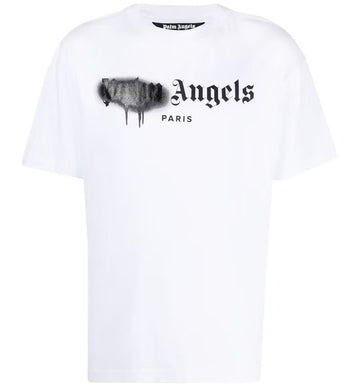 Palm Angels: Spray City Los Angeles T-Shirt White/Black