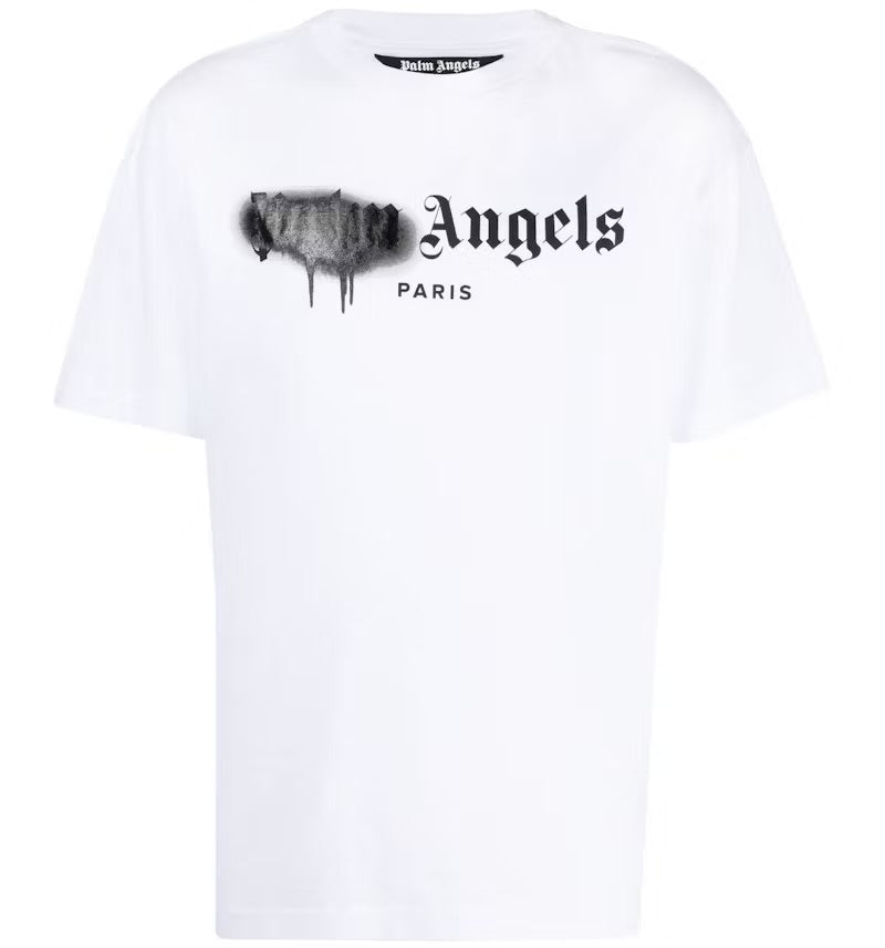 Palm Angels: Spray City Los Angeles T-Shirt White/Black