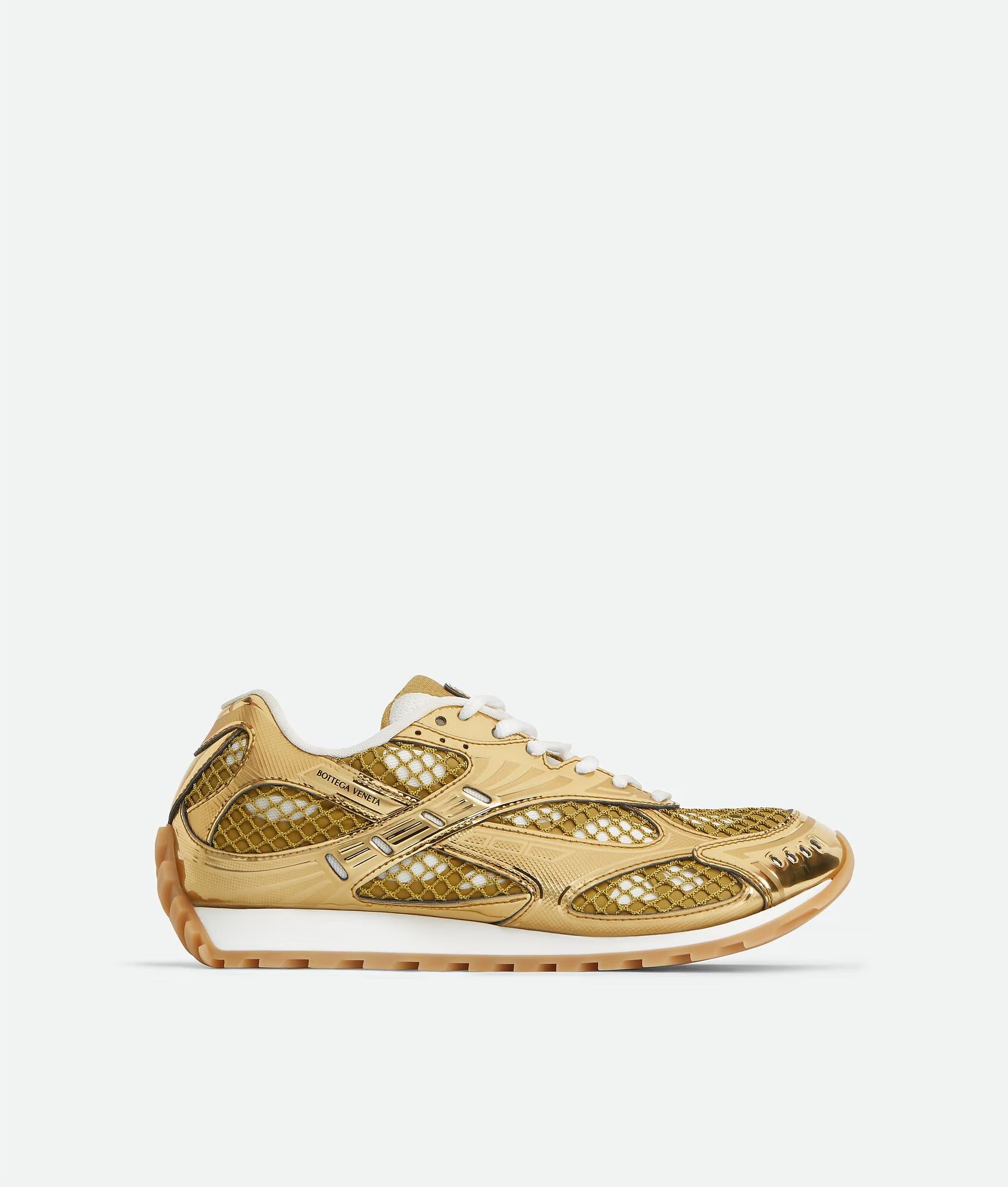 BOTTEGA VENETA ORBIT : Gold Sneaker
