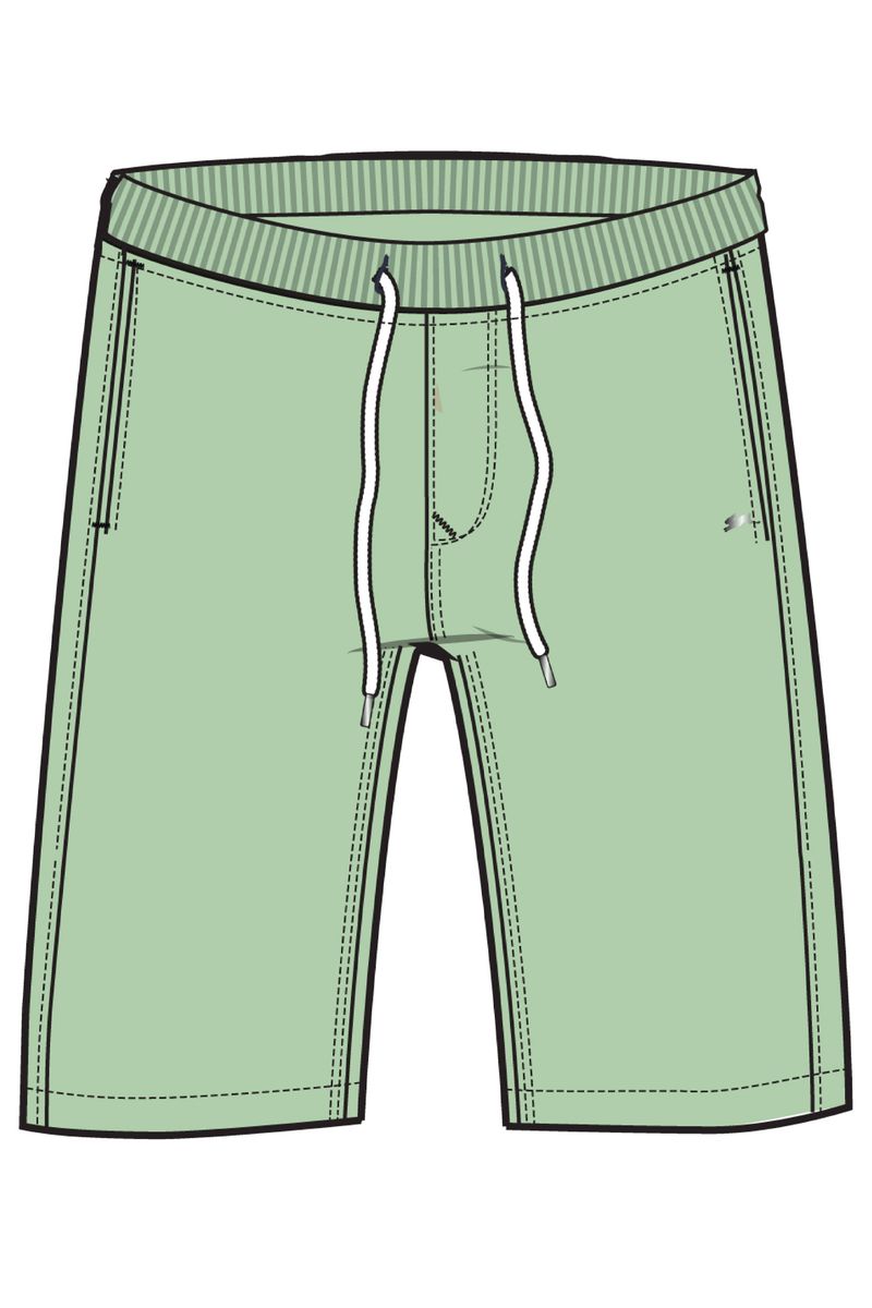 A. TIZIANO: SEA FOAM CRUISER SHORTS