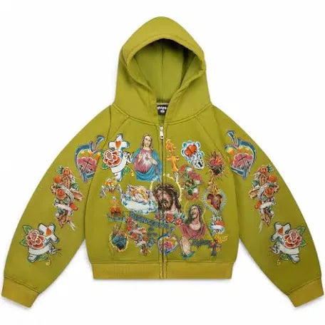 RIGHTEOUS RISEN KING HOODIE GREEN