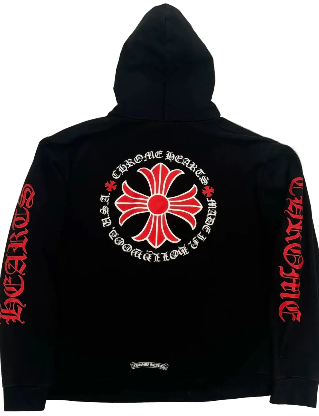 Chrome Heart Red Circle Graphic Hoodie