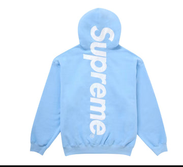 SUPREME: Satin Appliqué Sweatshirt LightBlue