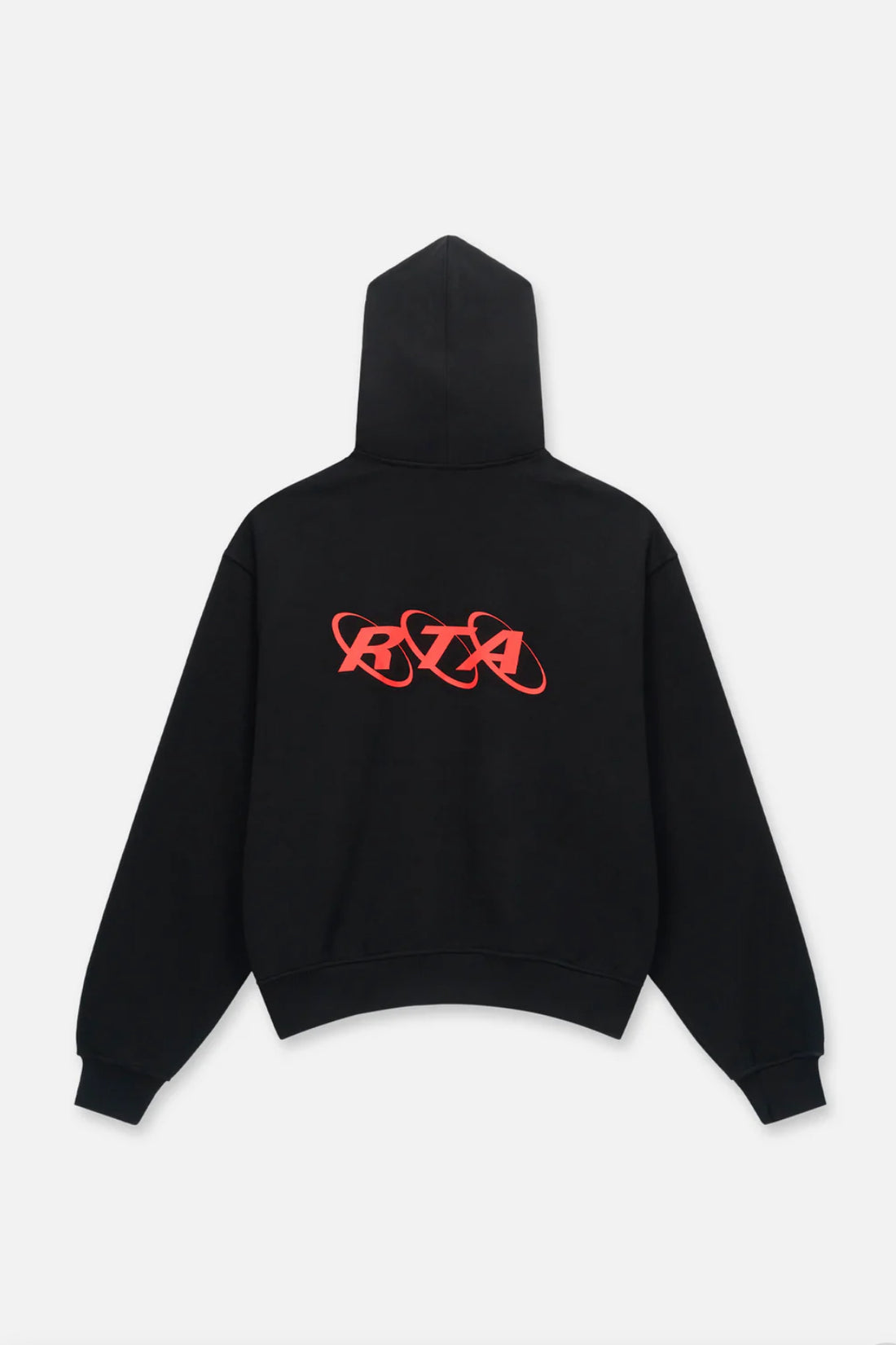 RTA: TEN LAYERED ZIP HOODIE| BLACK PLANETARY