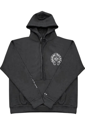 Chrome heart:black metallic pullover