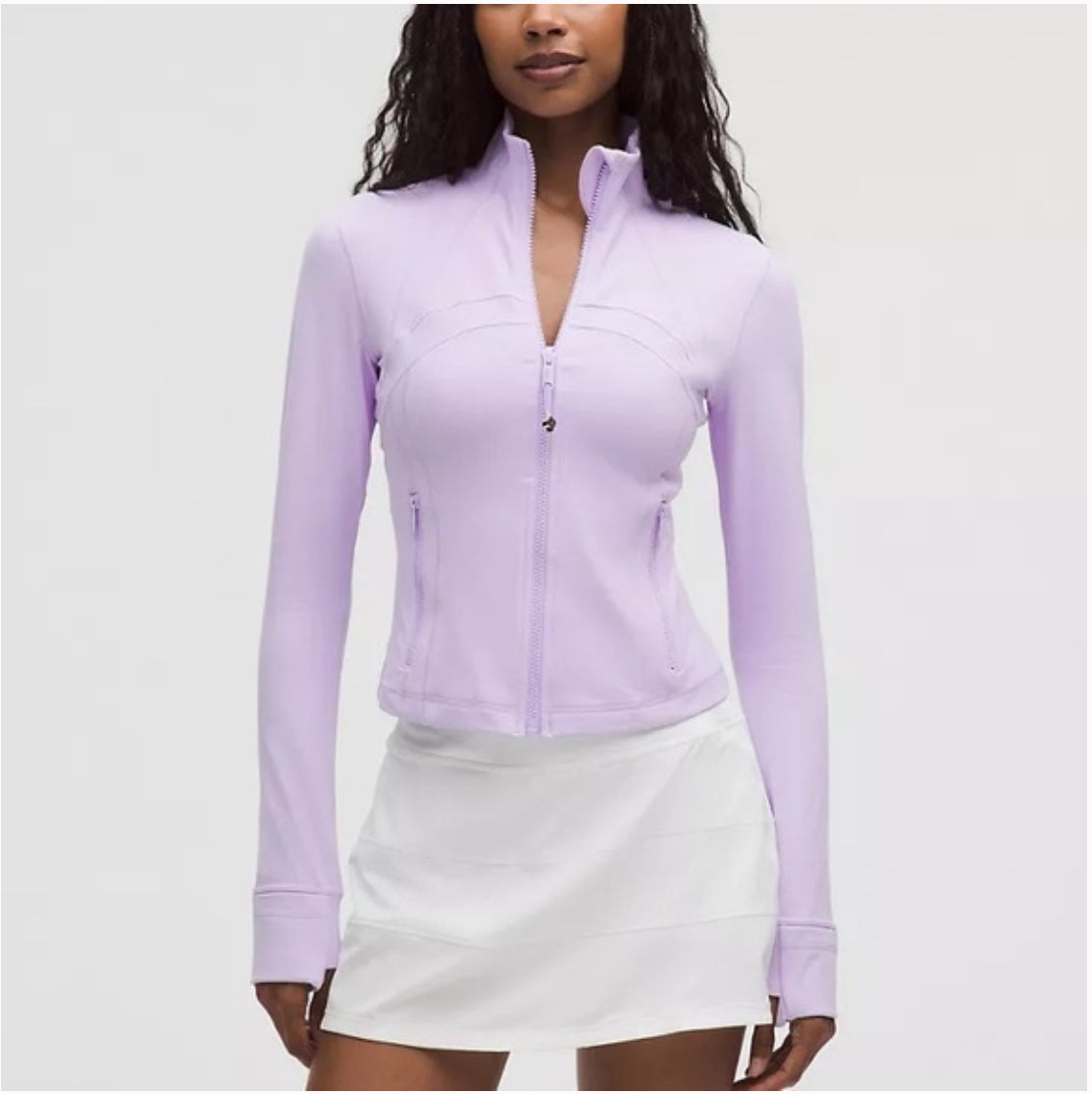 LULULEMON: LAVENDER FROST CROPPED DEFINE LEGGINGS SET